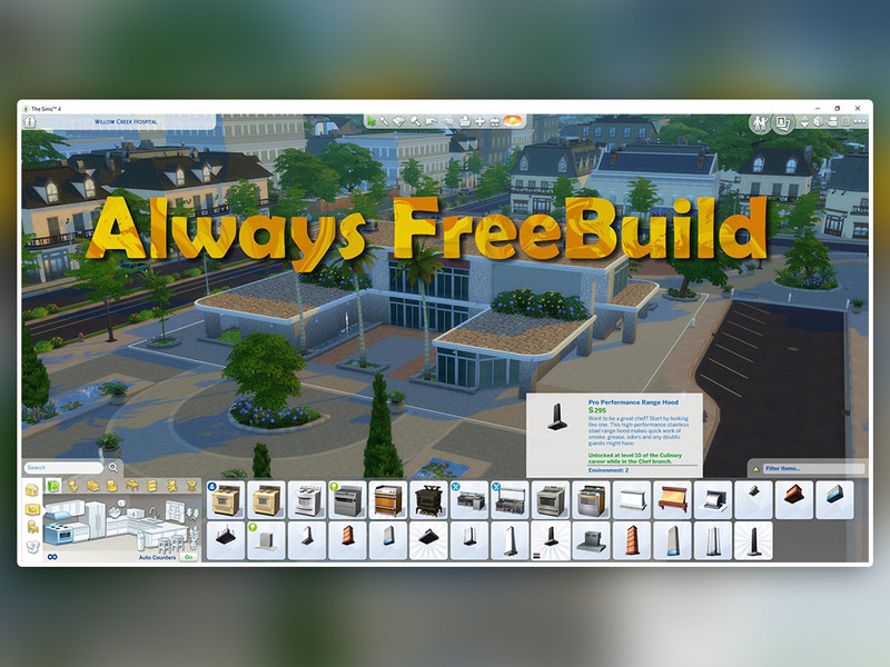 The Sims 4 Free Build Cheats