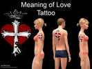 Sims 4 — Meaning of Love Tattoo by kalonzo — 100% solded to the christ. Meaning of Love Tattoo and devotion to share love