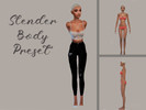 Sims 4 — Slender Body Preset by lumiilvs — - all ages (no toddler or child) - female - can be found in body category -