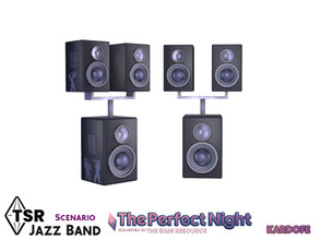 Sims 4 — The Perfect Night_kardofe_Jazz Band_Loudspeakers by kardofe — Three-speaker column, you can listen to music on