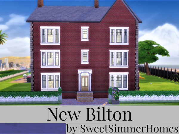 Sims 4 — New Bilton by SweetSimmerHomes — Large Victorian townhouse New Bilton is the third instalment to the 'Houses