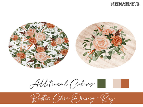 The Sims Resource | Rustic Chic Dining - Rug {Mesh Required}