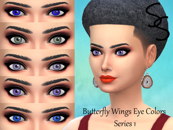 Sims 4 — Butterfly Wings Eye Colors Series 1 by SaffronSiren — Based on the rich, gorgeous colors of butterfly wings,