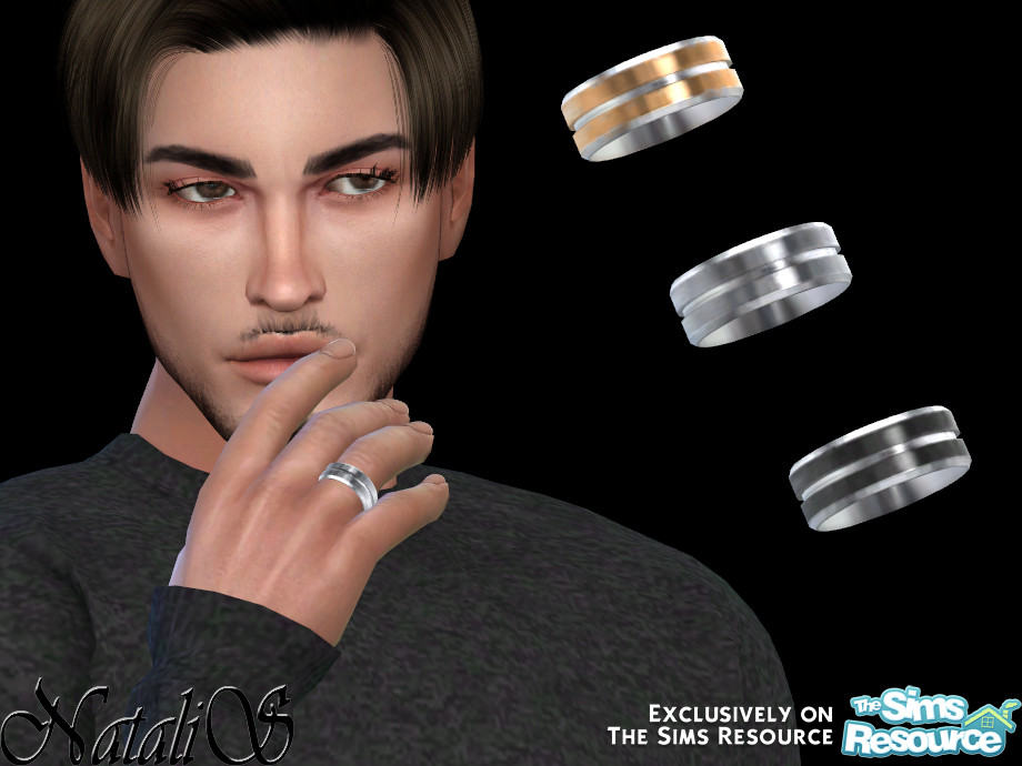 The Sims Resource - NataliS_Carved wedding band male right