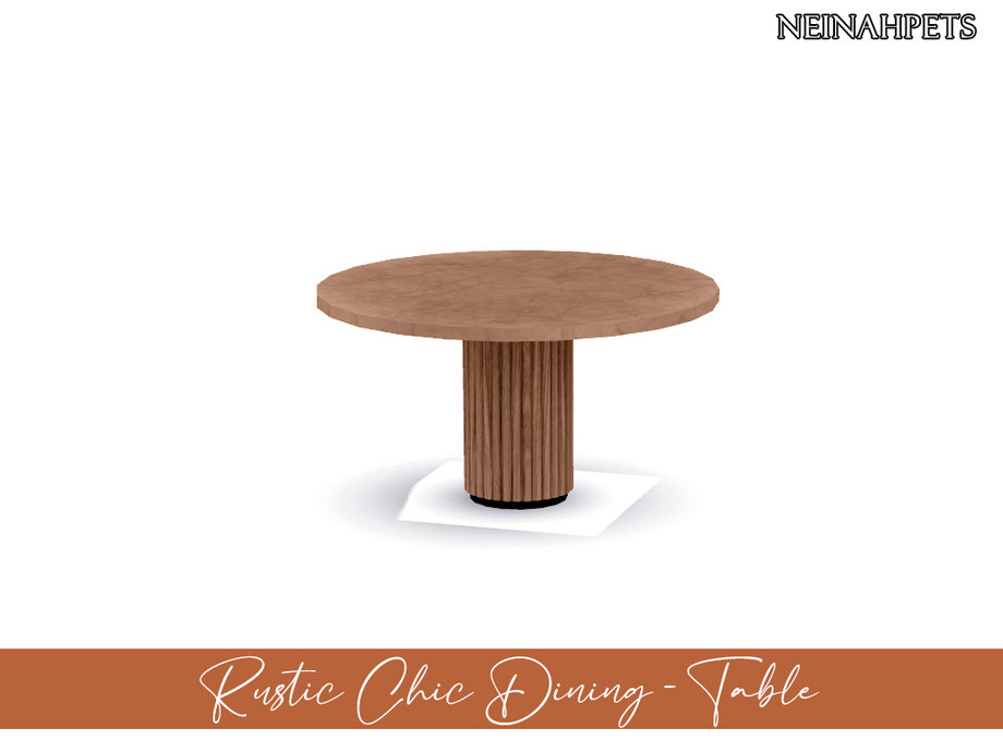 The Sims Resource | Rustic Chic Dining - Table {Mesh Required}