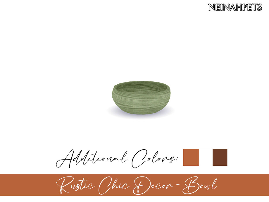 The Sims Resource | Rustic Chic Decor - Bowl {Mesh Required}