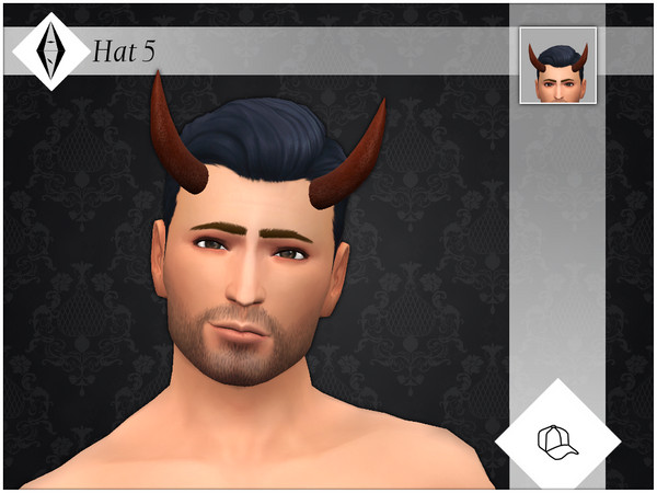 Sims 4 — Hat 5 by AleNikSimmer — Skinless version of my Hat 4. This one works with any hair since the texture is only