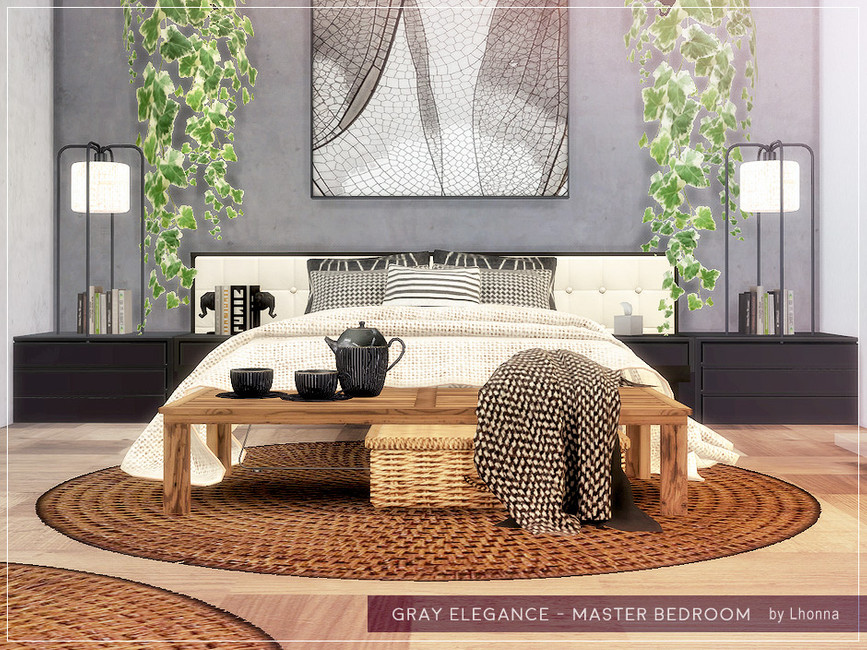 The Sims Resource Gray Elegance Master Bedroom