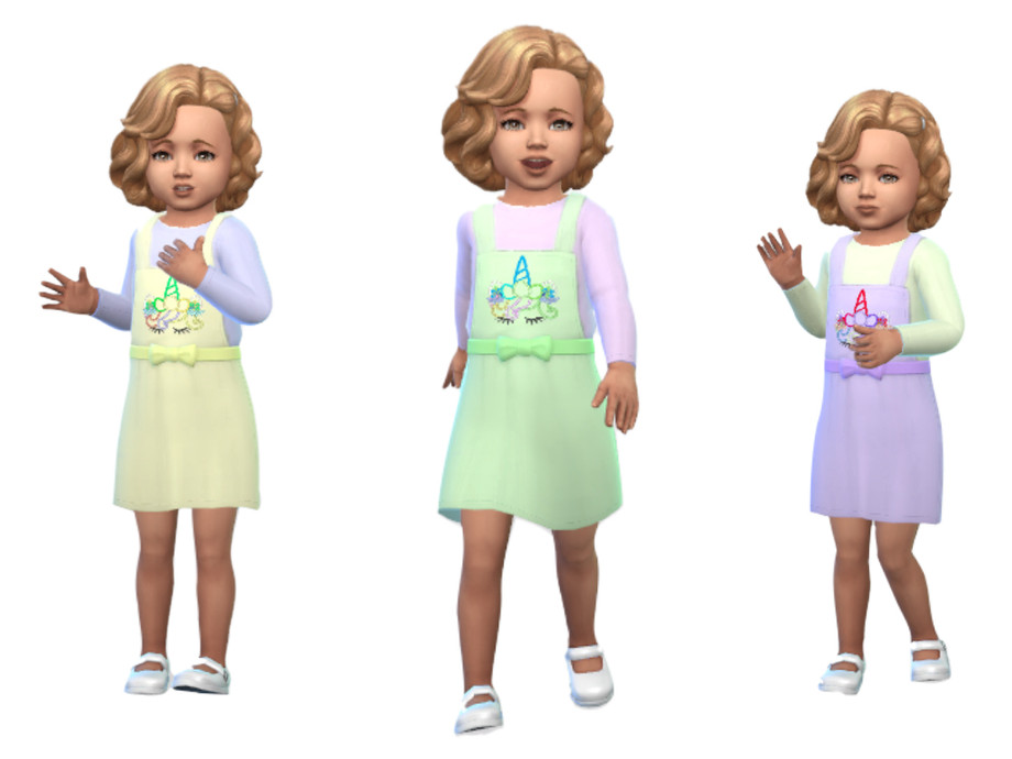 The Sims Resource - ErinAOK Toddler Dress 0515 (Cats & Dogs Needed)