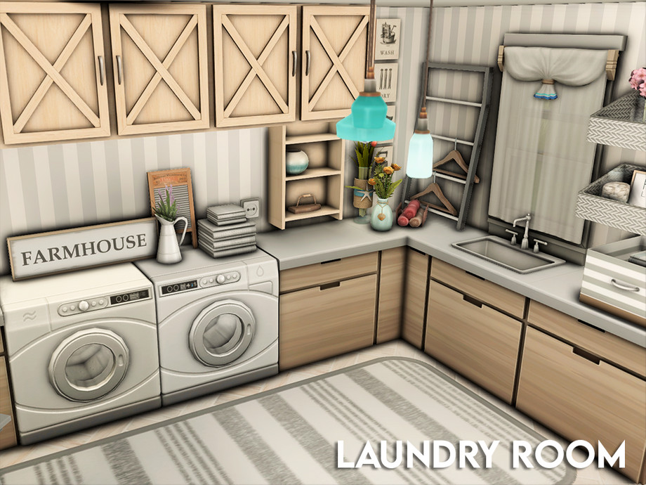 small spaces laundry room cc pack free download