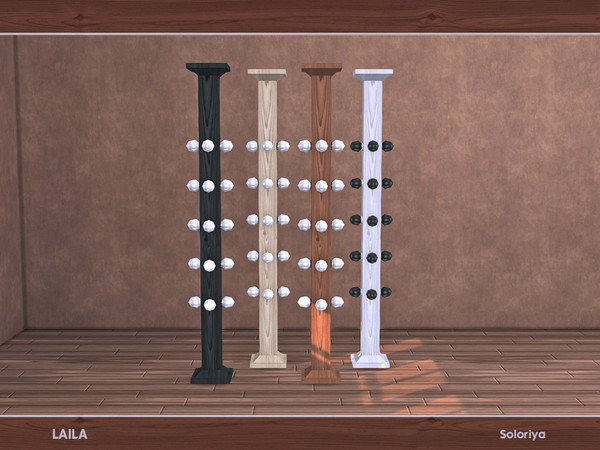 Sims 4 — Laila. Column by soloriya — Column with decorative lamps. Part of Laila set. 3 color variations. Category: