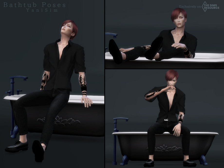 The Sims 4 CC pack - Cozy bath - poses (early access) | Patreon