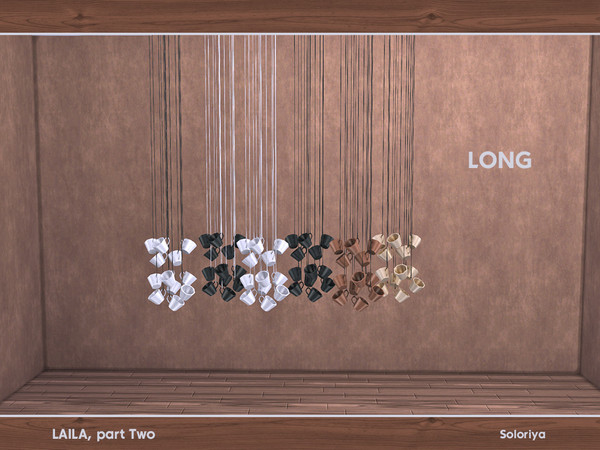 Sims 4 — Laila Part Two. Hanging Cups (long) by soloriya — Hanging cups, long. Part of Laila Part Two set. 6 color