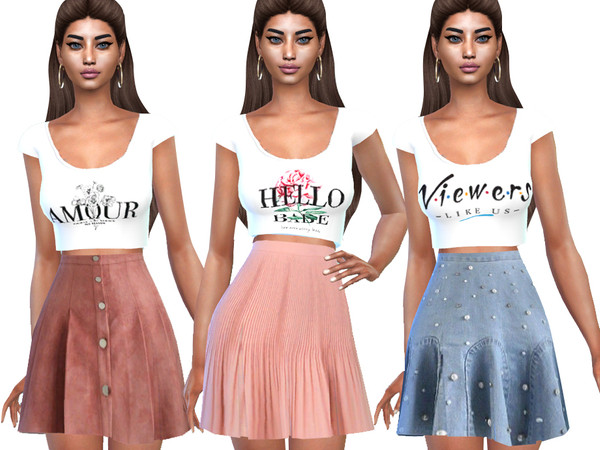 The Sims Resource - Summer Skirt Mix