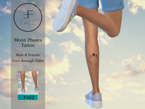 The Sims Resource Moon Phases Tattoo