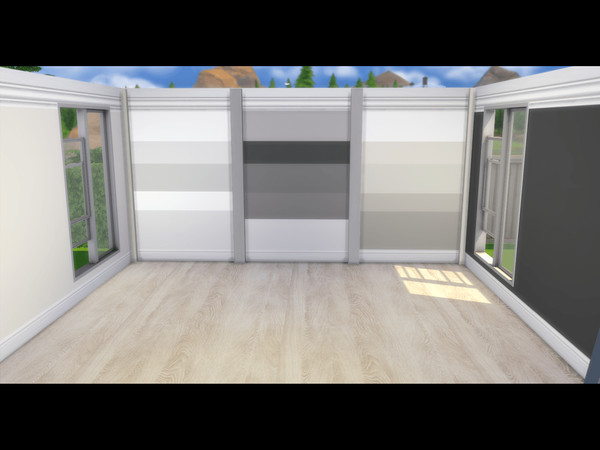 Sims 4 — Scandi Wall Paint (Stripes) by makennz_ — 3 Striped Walls