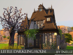 Sims 4 — Little Darkling House by Ineliz — The Little Darkling House is a haunted house with spooky, ghostly vibes for