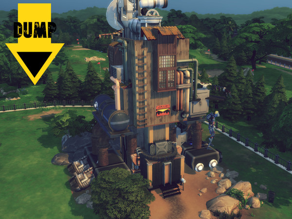 Sims 4 — Dump by GenkaiHaretsu — In the near future, if we do not change our behavior, we will live like this. Our homes