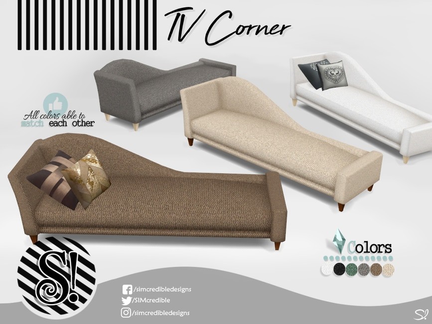 The Sims Resource TV corner sofa