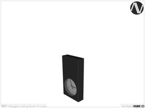 Sims 4 — Glasgow Desk Clock by ArtVitalex — Living Room Collection | All rights reserved | Belong to 2021 ArtVitalex@TSR