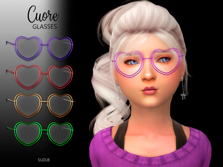 The Sims Resource - Cuore Glasses Child