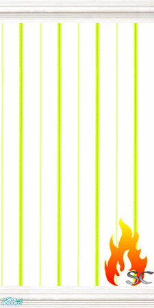 Sims 2 — Yellow Striped Walls with White Trim by scfiregirl25 — Beautiful walls for your Sims to enjoy.