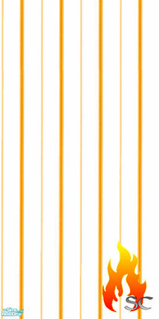 Sims 2 — Plain Orange Striped Wallpaper by scfiregirl25 — Plain striped wallpaper.