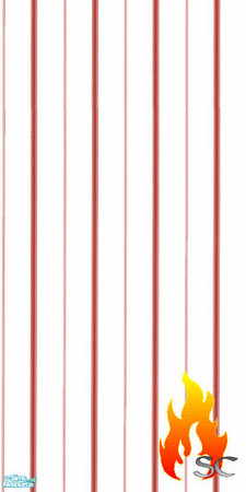 Sims 2 — Plain Dark Red Striped Wallpaper by scfiregirl25 — Plain striped wallpaper.