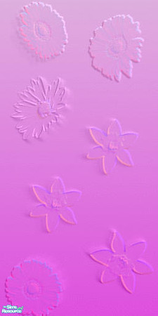 Sims 2 — Flower Pop-Ups Pink Tones by Dreamz82633 — Deck out your simes homes with these painted walls