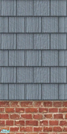 Sims 2 — House Shakes Harborblue w/brick bottom by TSR Archive — Have a house without a basement or raised foundation,