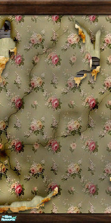 Sims 2 — Run Down Victorian Rose Set - Individual by Khristy — A perfect wall covering for your run down homes complete
