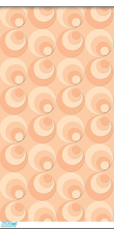 Sims 2 — Studio K Dizzy - Peach by StudioKhagerks — 28 colors total. Can be found under Wallpapers. Coordinates with the