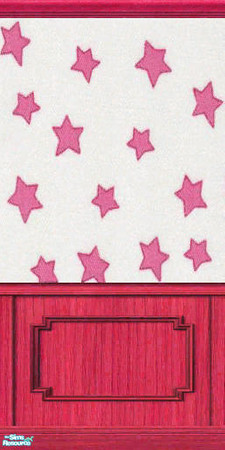 Sims 2 — Candylicious Walls - Stars by zvaella — A colorful set of walls for your sims!