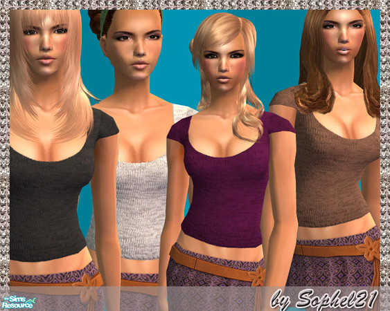 Sims 2 — SO_Collection_145 by Sophel21 — set of wool tops for your adult sims ladies - perfect for fall saison. ***Req.