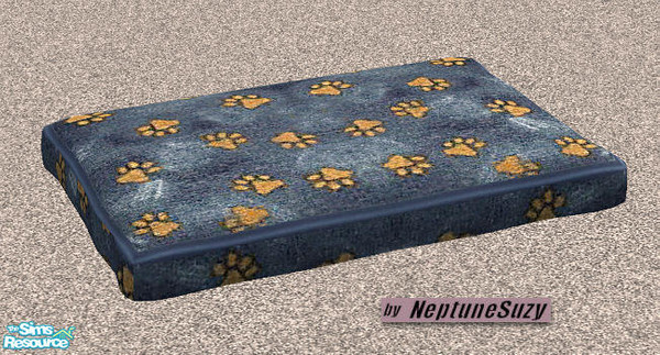 Sims 2 — NNSC Pet Pillow 6 by Neptunesuzy — Your Sim's and their Pets will Love this Paw Print Pet Bed! Enjoy! 