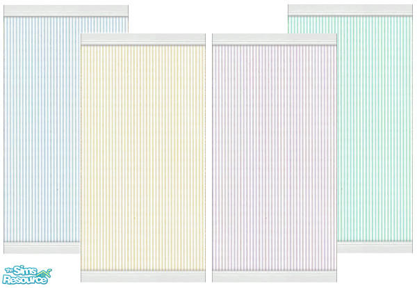 Sims 2 — Pale Striped Wallpaper (Series1) by Donnha — Lovely pale striped Wallpaper, great for those Shabby styled homes.
