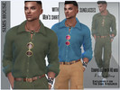 Sims 4 — Men's shirt with sunglasses by Sims_House — Men's shirt with sunglasses 8 options. 