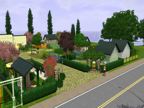 Sims 3 — Little Gardens by RubyRed2020 — Allotment garden with nine small oases for peace and relaxation.