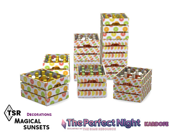 Sims 4 — The Perfect Night_kardofe_Magical sunsets_Juice box by kardofe — Juice boxes, stackable together, in three