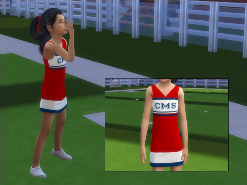 The Sims Resource Children Cheerleader Top