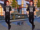 Sims 4 — Pose Hey by Asteroide — Two poses for your male sim. Tag me on instagram if you use my poses: I'm @intopixelsims