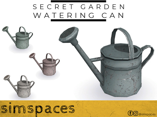 Sims 4 — Secret Garden - watering can by simspaces — A vintage watering can that was handed down from your Auntie Greta