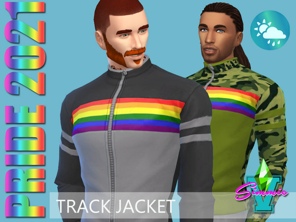 The Sims Resource - SimmieV Pride21 Track Jacket