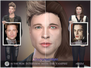 Sims 4 — SIM Brad Pitt as vampire Louis - ThePerfectNight by BAkalia — Hello :) This is my version of Sim vampire Louis