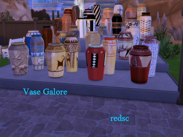 Sims 4 — Vases Galore by redsc2 — Modern and Mesopotamian Large vases