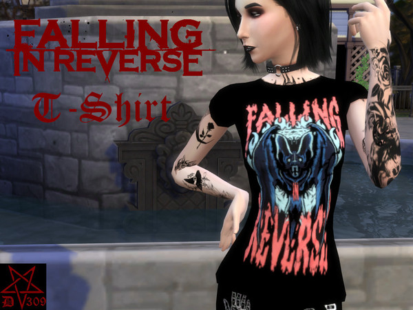 Sims 4 — Falling in Reverse T-Shirt  by ditti309 — i hope you like it ^^