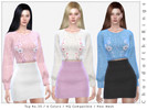 Sims 4 — ChordoftheRings Top No.35 by ChordoftheRings — ChordoftheRings Top No.35 - 6 Colors - New Mesh (All LODs) - All