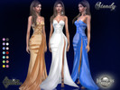 Sims 4 — Stendy dress  by jomsims — Stendy dress Dress Sims 4 for her in 14 shades. long evening dress satin effect not