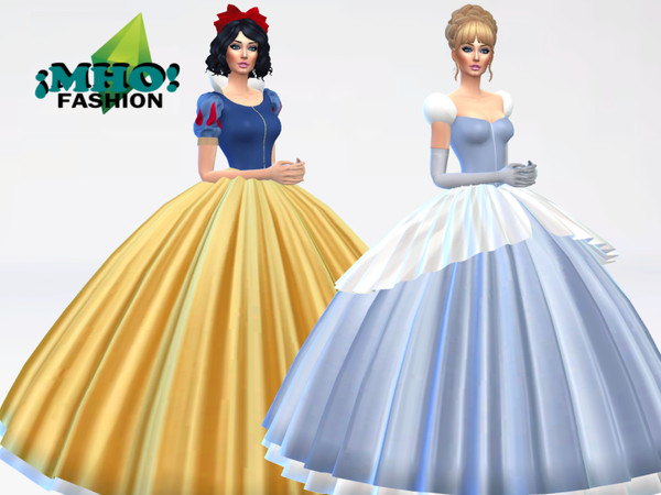 The Sims Resource - Beautiful Cinderella Dress