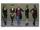 Sims 4 — Jeans and Cardigan by therran — Jeans and Cardigan full body EA recolor!